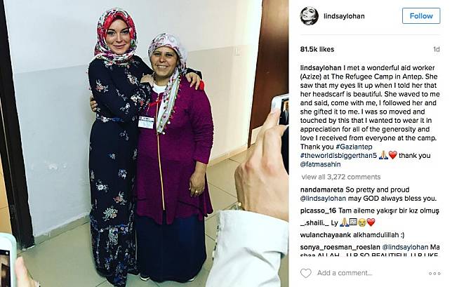 Benarkah Lindsay Lohan Menjadi Muslim? Berikut 5 Hal yang Membuat Netizen Berpikir Lindsay Mualaf