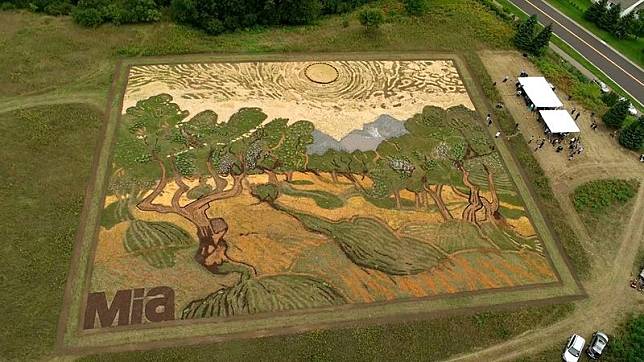 Dahsyat! Seniman Ini Bikin ‘Crop Circle’ Berukuran Raksasa Yang Super Keren