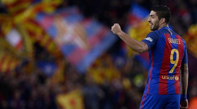 2. Luis Suarez (Barcelona) - 48 gol dan 49 laga. (AFP/Josep Lago)