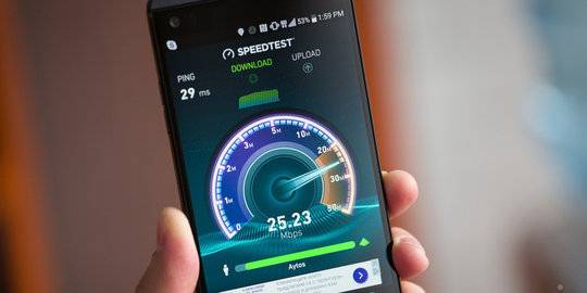 Ilustrasi Speedtest. © phone arena