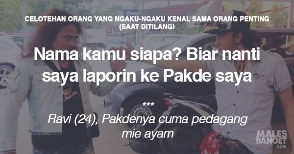 9 Celotehan Orang yang Ngaku-ngaku Kenal Sama Pejabat Saat Ditilang