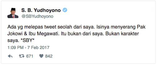 Ada Akun Palsu Serang Jokowi-Mega, SBY: Followers Saya 9,5 Juta