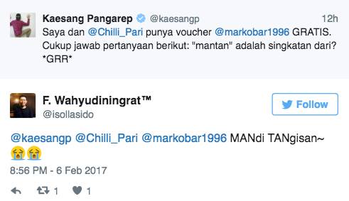 10 Jawaban Kuis dari Gibran & Kaesang Soal Singkatan Mantan Ini Ngocol