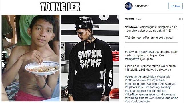 Begini Kocaknya Meme Young Lex Lagi Makan Karya Netizen