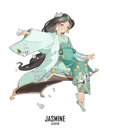 Begini Jadinya Kalau 9 Putri Disney Pakai Kimono Jepang