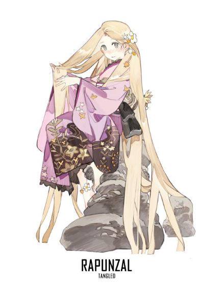 Begini Jadinya Kalau 9 Putri Disney Pakai Kimono Jepang