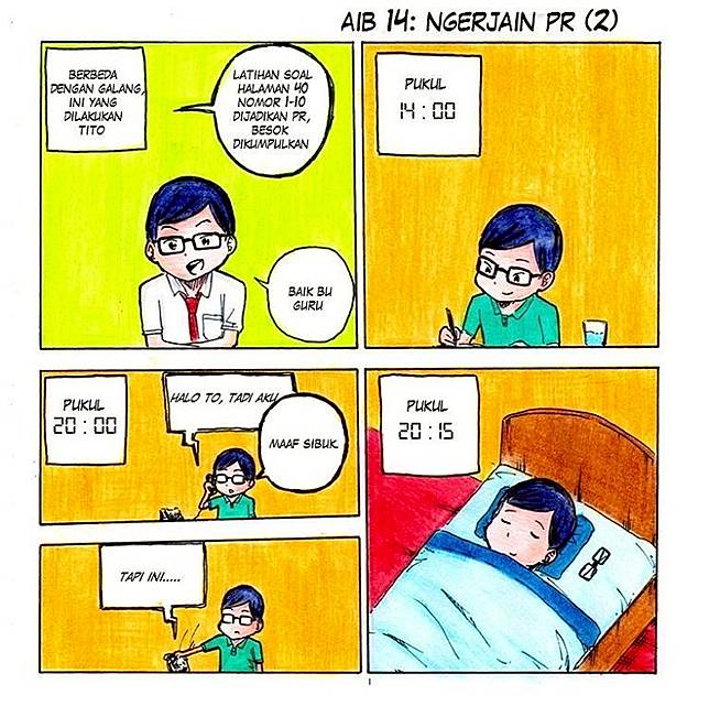 13 Komik Strip Aib Masa Sekolah Ini Serunya Bikin Kamu