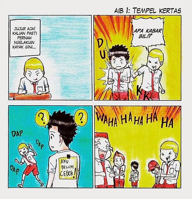 30 Contoh Gambar Komik Kartun Yang Mudah Ditiru Kumpulan Gambar Kartun