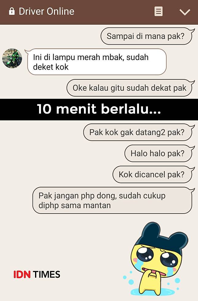 8 Tipe Driver Online Dilihat dari Caranya Chat dengan Penumpangnya
