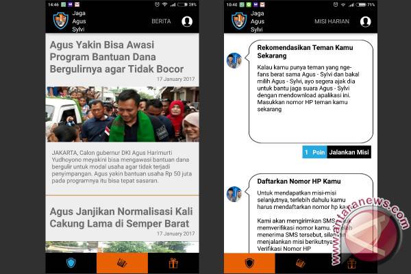 Menjajal Aplikasi “Jaga Agus-Sylvi”