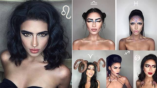 Seksi! Ini Jadinya Kalau 12 Bintang Zodiak Dijadikan Manusia Oleh Seorang Make Up Artist