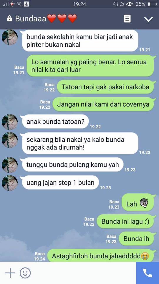 Obrolan Ibu yang Dikerjain Anaknya Pakai Lagu Awkarin Ini Lucu Abis