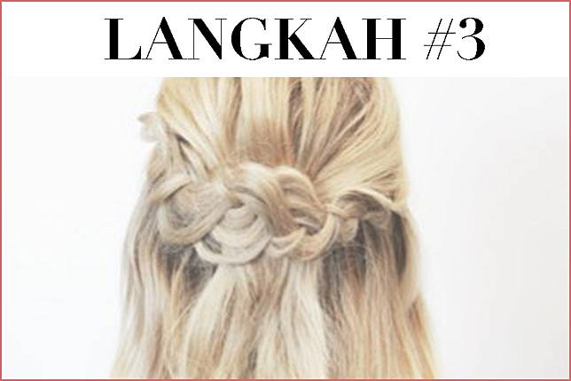 Tutorial Simpel Membuat Half Up Pinned Braided Agar Rambut Pendekmu Lebih Menarik