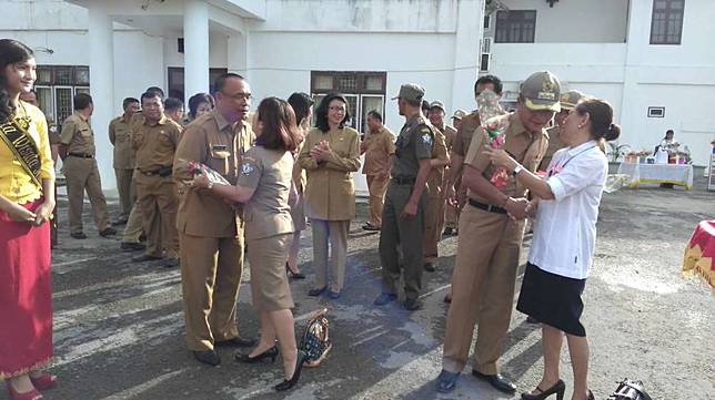 Perayaan valentine PNS Nias Selatan. (dok humas Nias Selatan)