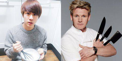 Entertainment :  Masakan Buatan Jin BTS Dibilang Cacing Oleh Chef Gordon Ramsay