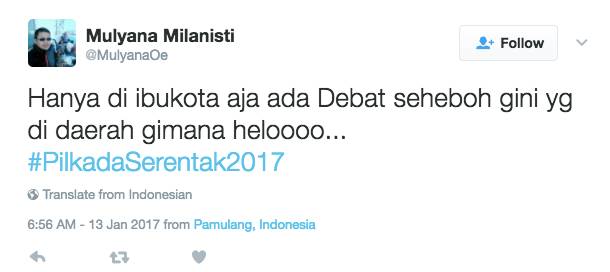 #PilkadaSerentak2017 Jadi Trending Topic di Twitter