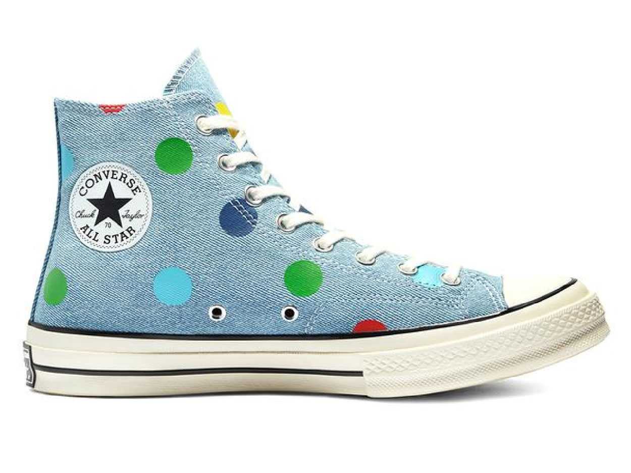Polka dot discount all star converse
