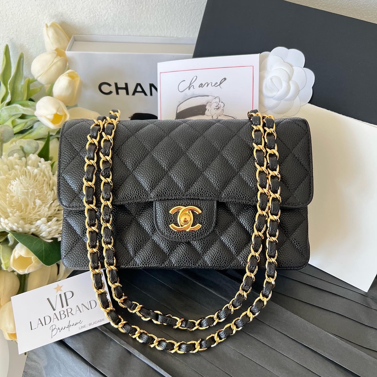 Chanel classic 9 caviar sales
