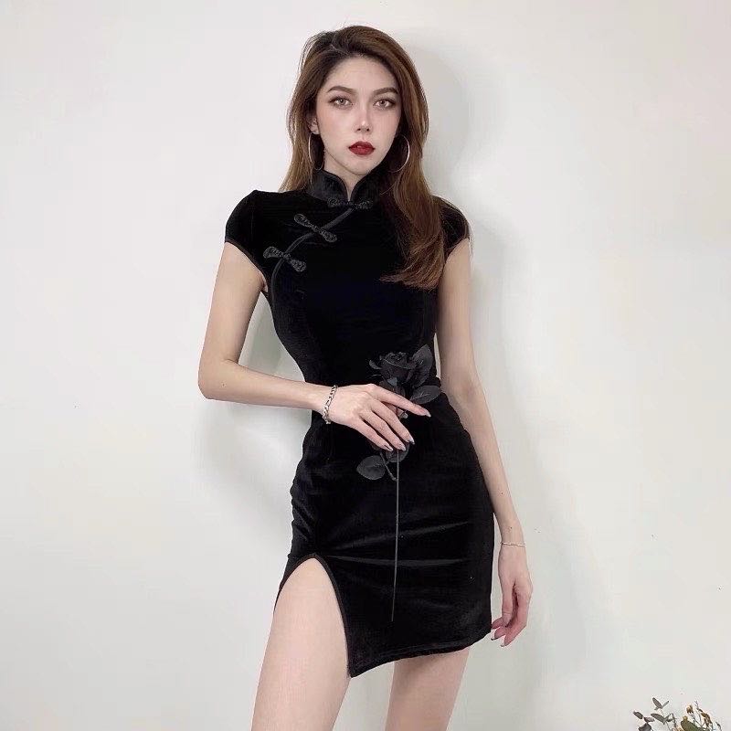 Qipao hot sale mini dress