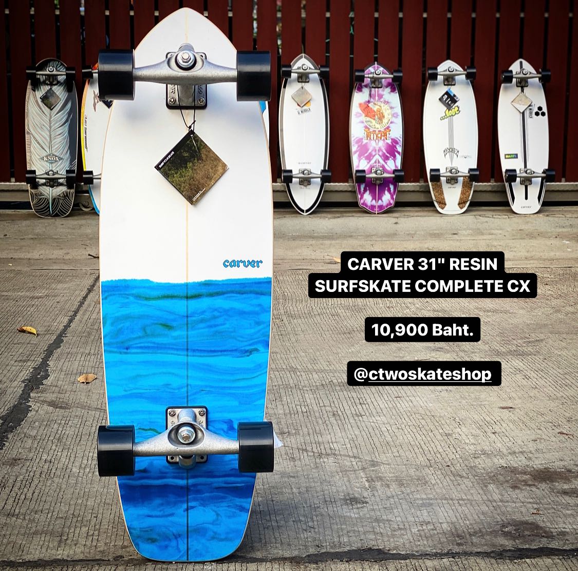 Carver 31 deals resin surfskate complete