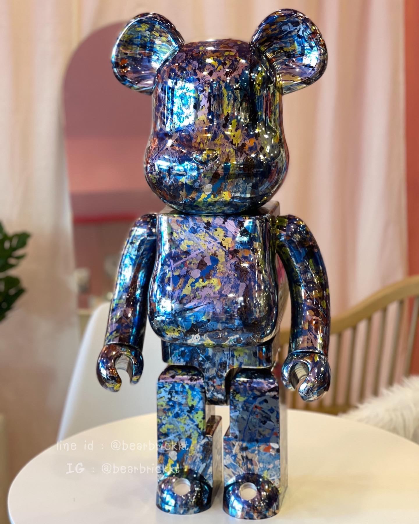 BE@RBRICK Jackson Pollock CHROME 1000％