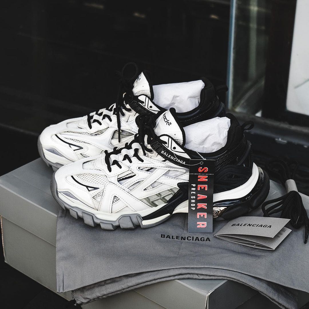 Balenciaga track 2 black and white sales