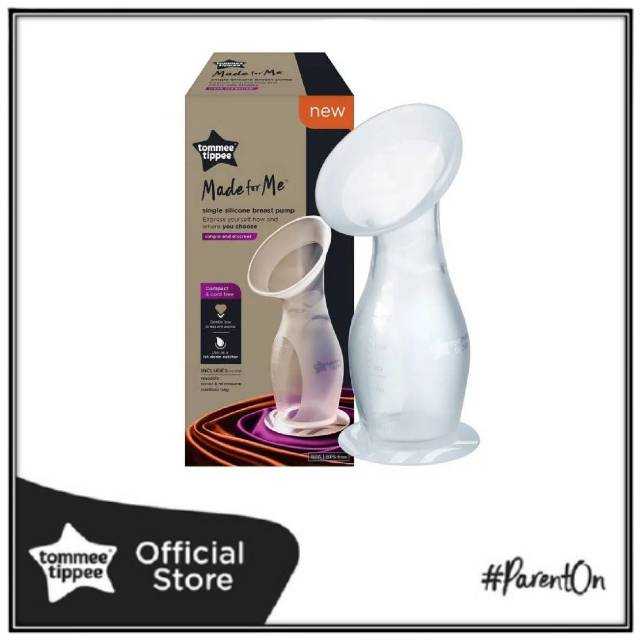 Tommee Tippee Made for Me Single Manual Silicone Breast Pump and