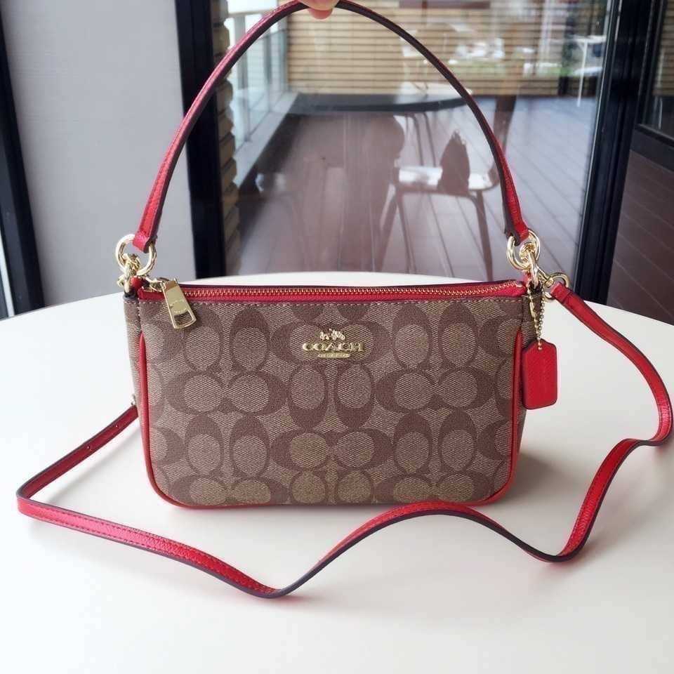 Coach messico top handle pouch discount