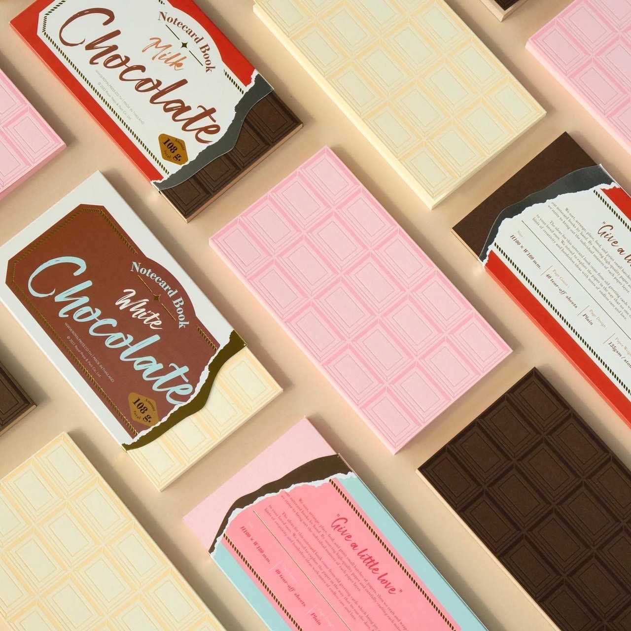 Chocolate Bar Notecard Book LINE SHOPPING