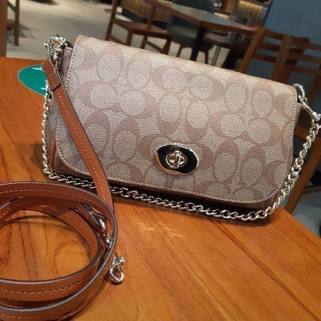 Coach mini ruby clearance crossbody in signature canvas