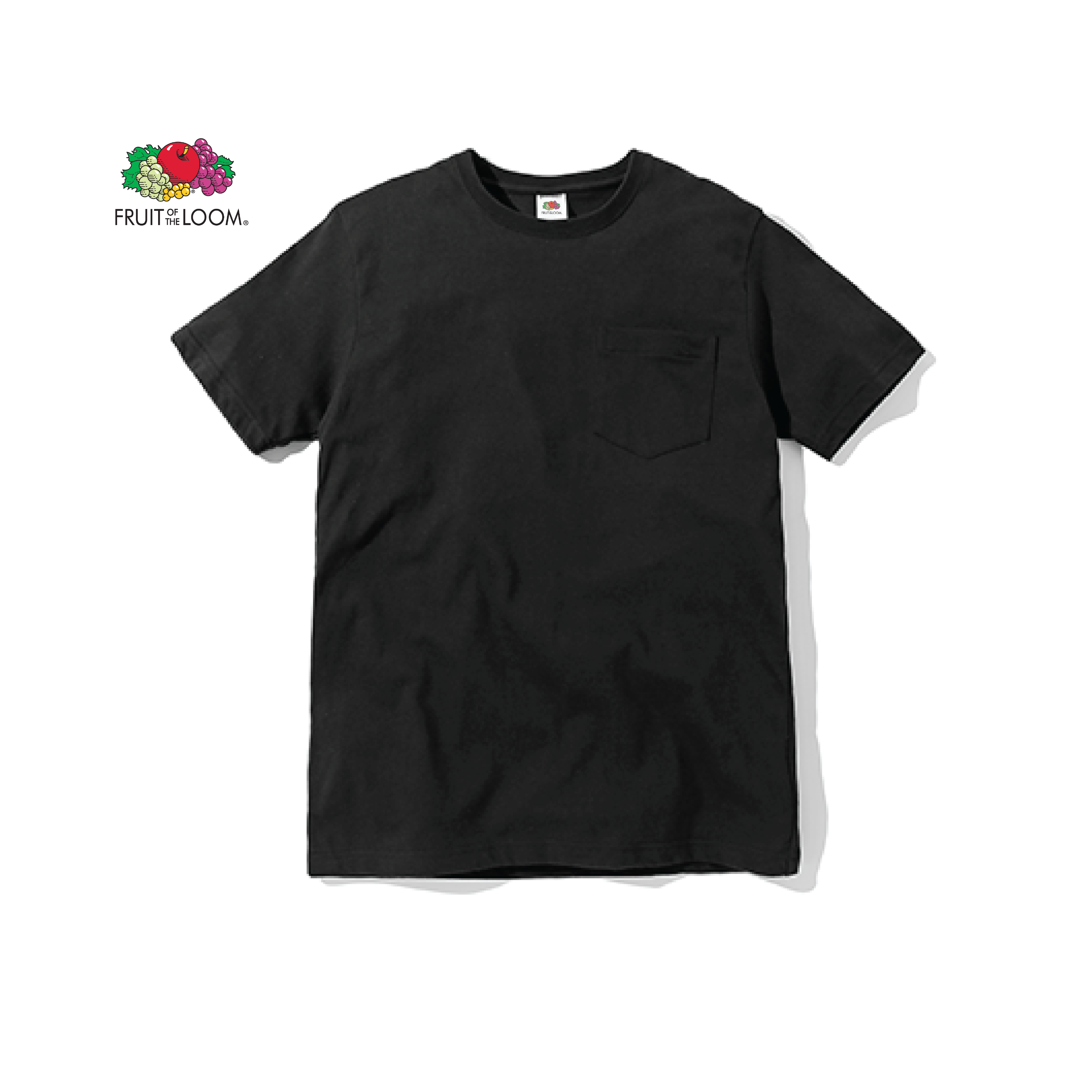 fruit of the loom t shirt black