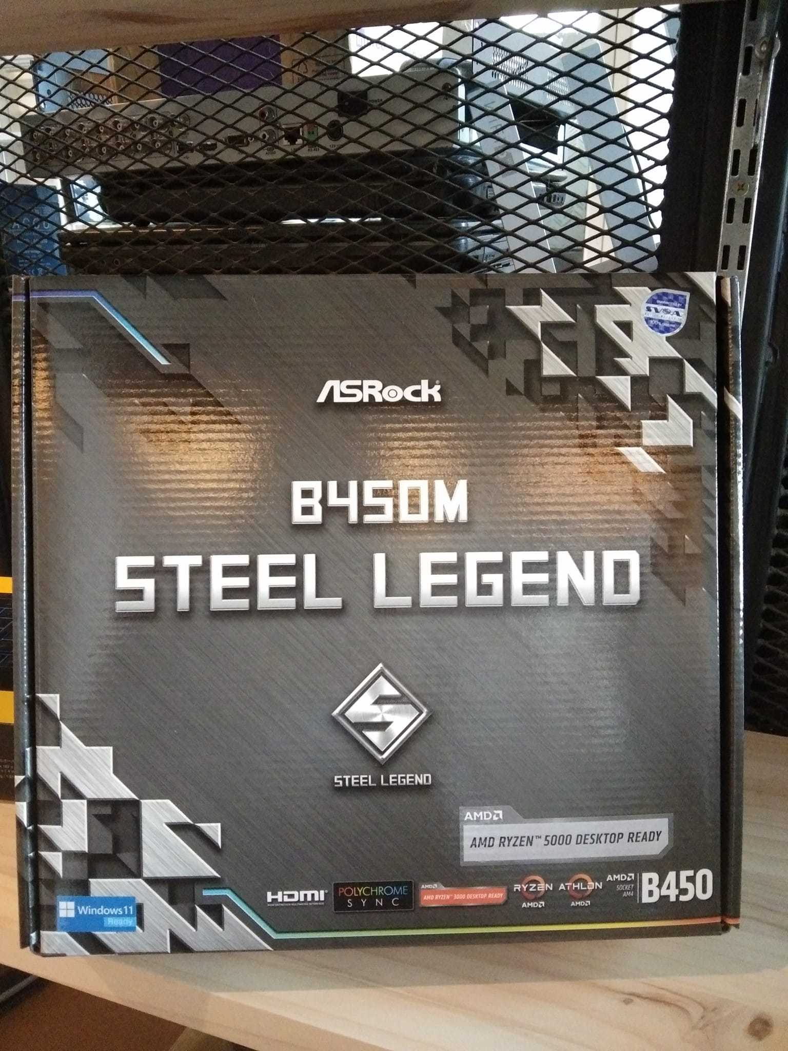 Asrock b450m steel hot sale legend ryzen 3000