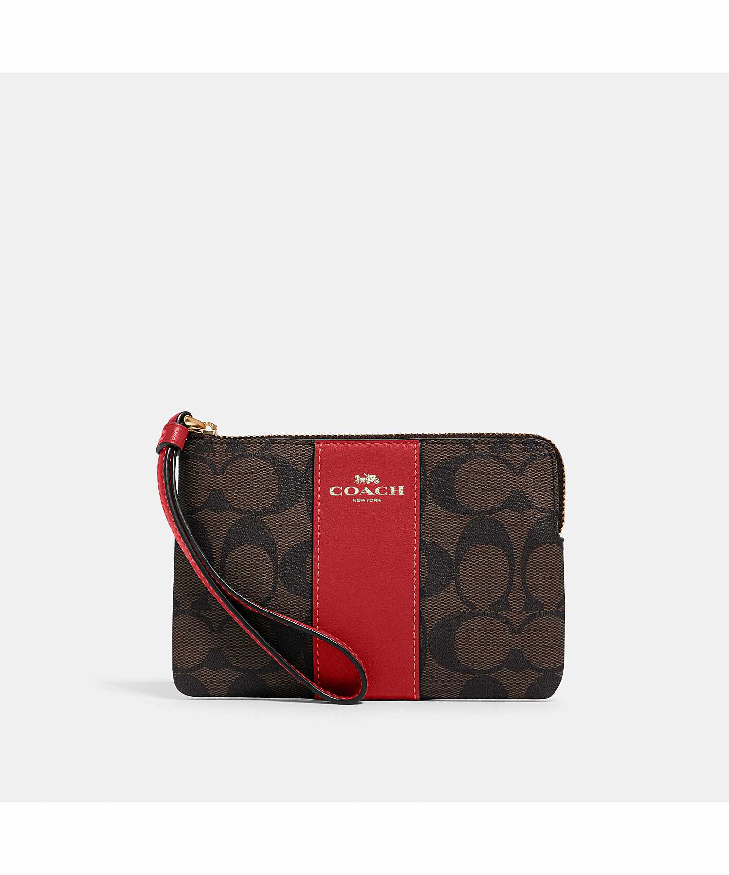 Coach f58035 corner zip wristlet sale