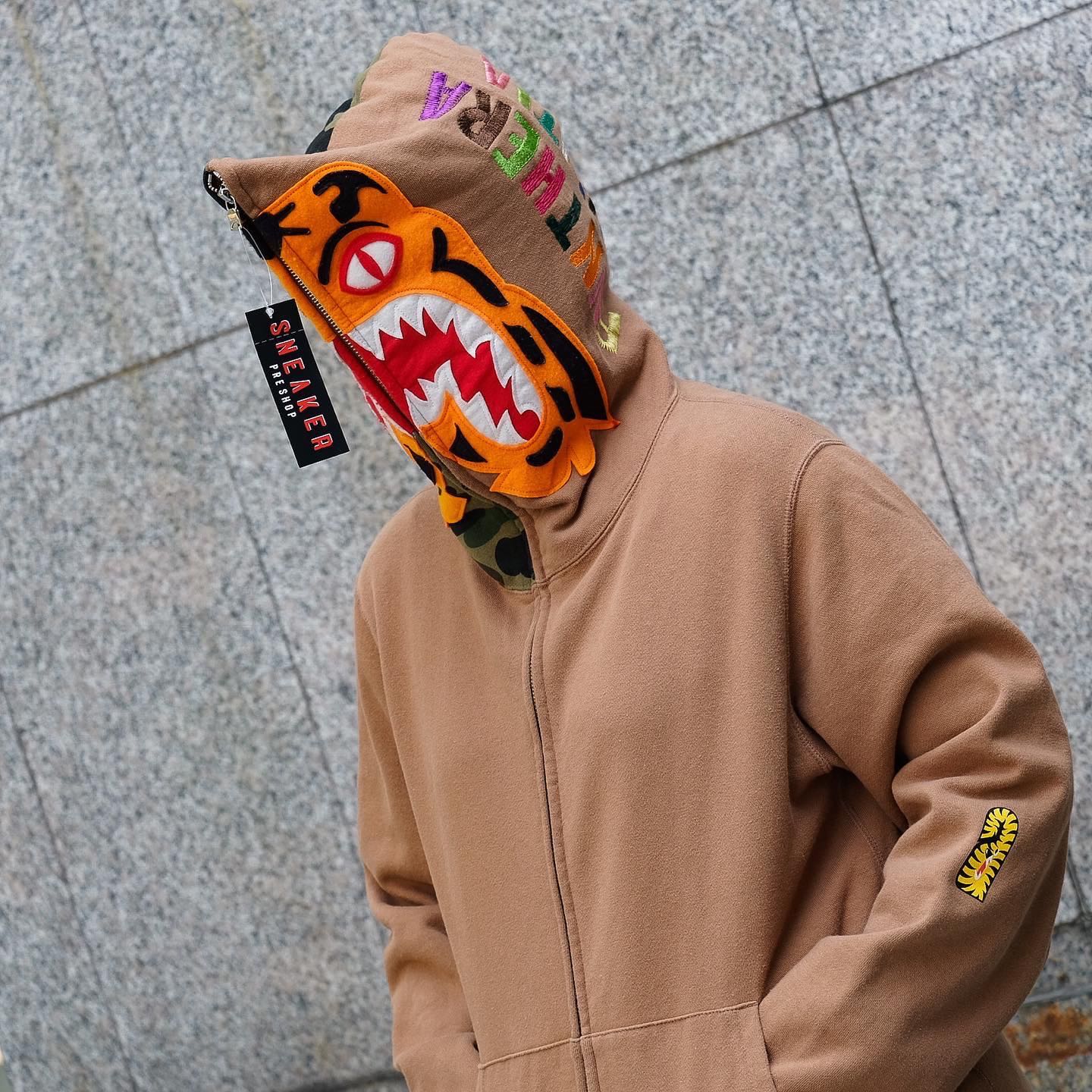 Bape tiger hoodie funthera militia store