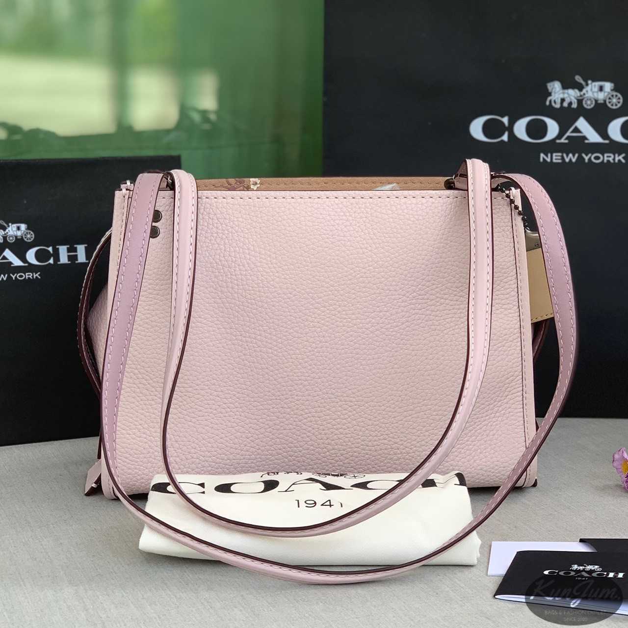 Coach 1941 Rogue in Ice Pink Signature Leather