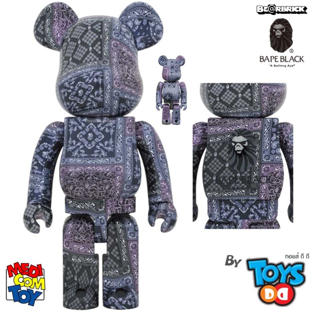 BE@RBRICK BAPE(R) BLACK BANDANA | tradexautomotive.com