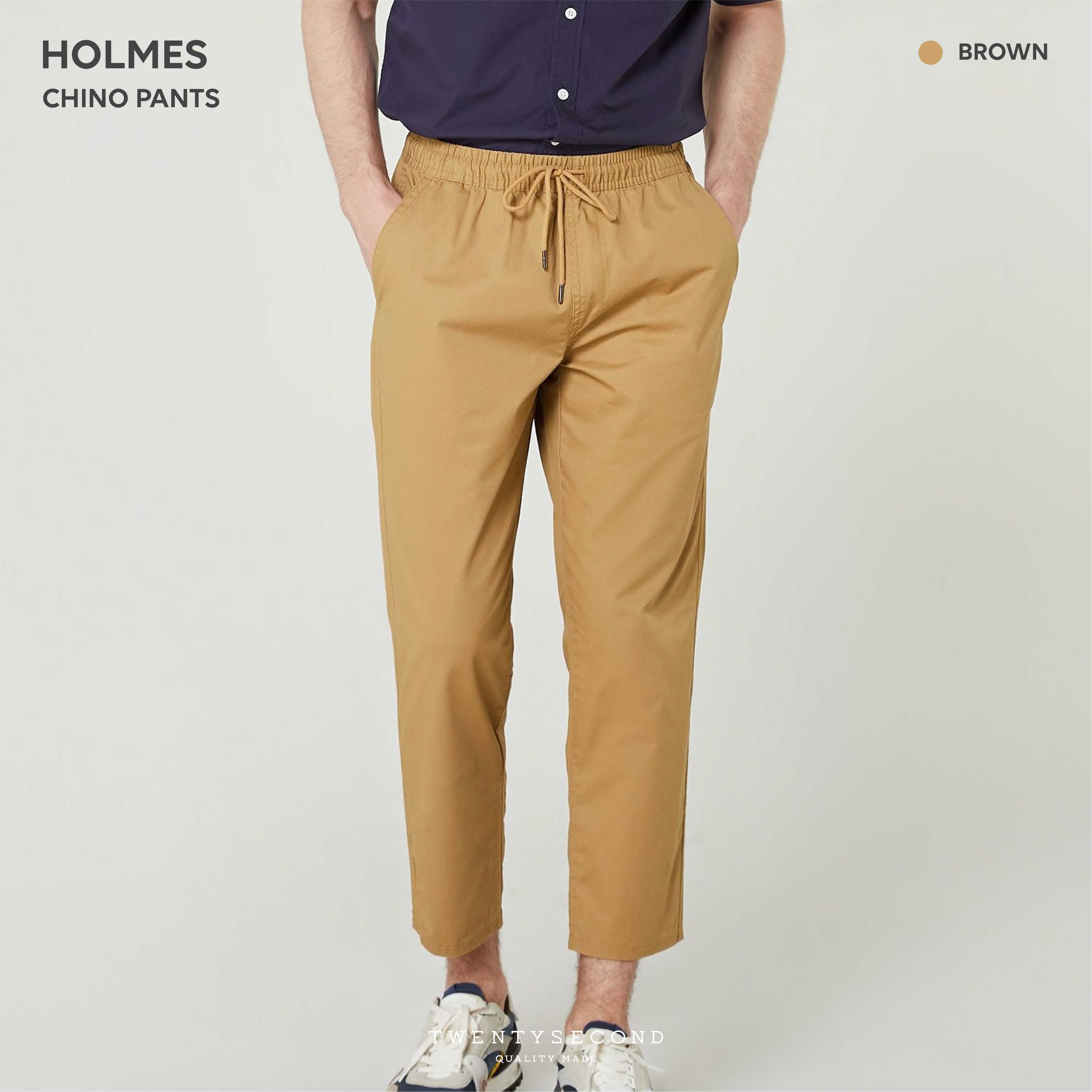 HOLMES RELAXED PANTS - BROWN | LINE SHOPPING