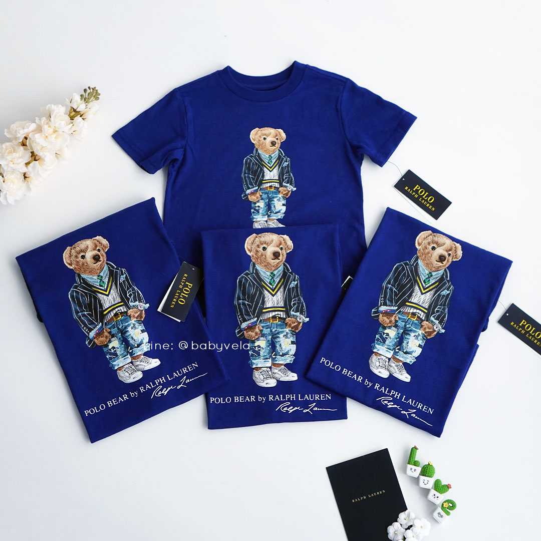 Suit Bear Cotton Tee (Heritage Royal) | LINE SHOPPING