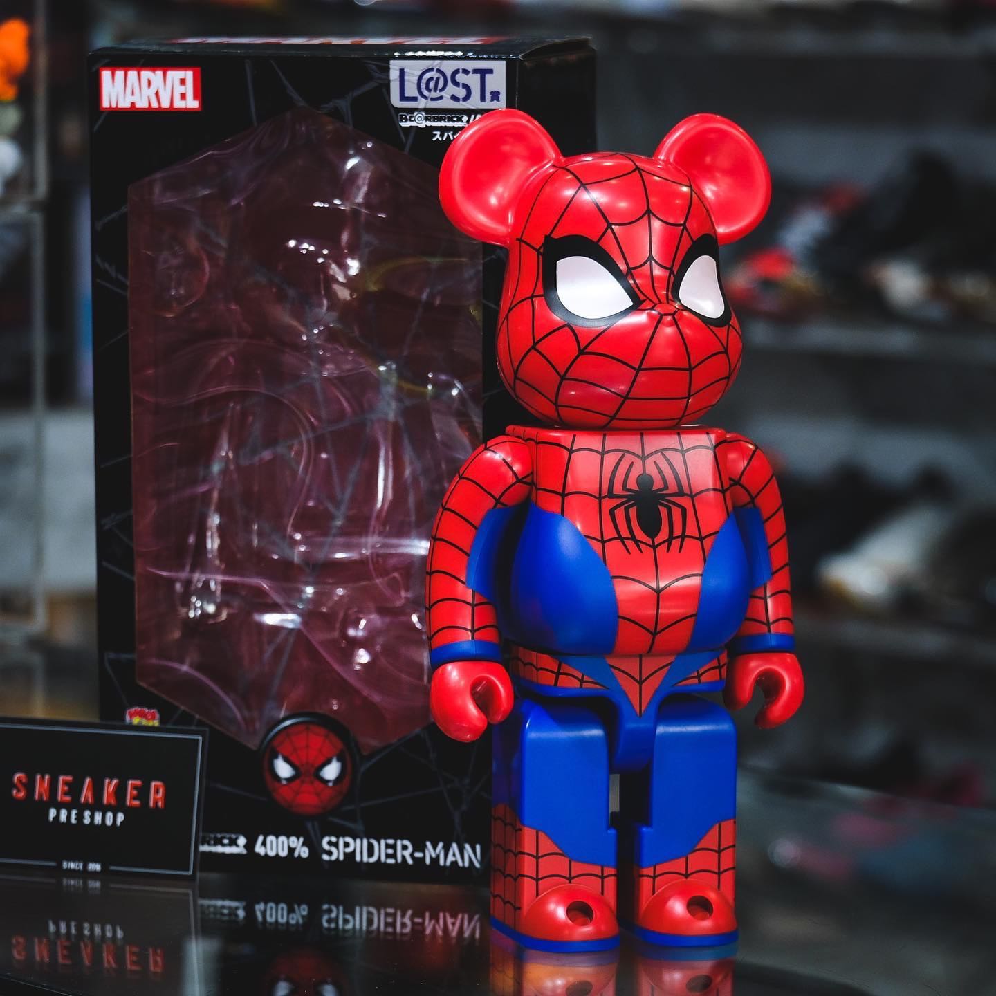 Bearbrick x Spider Man Happy Lottery 400 2021 Version LINE