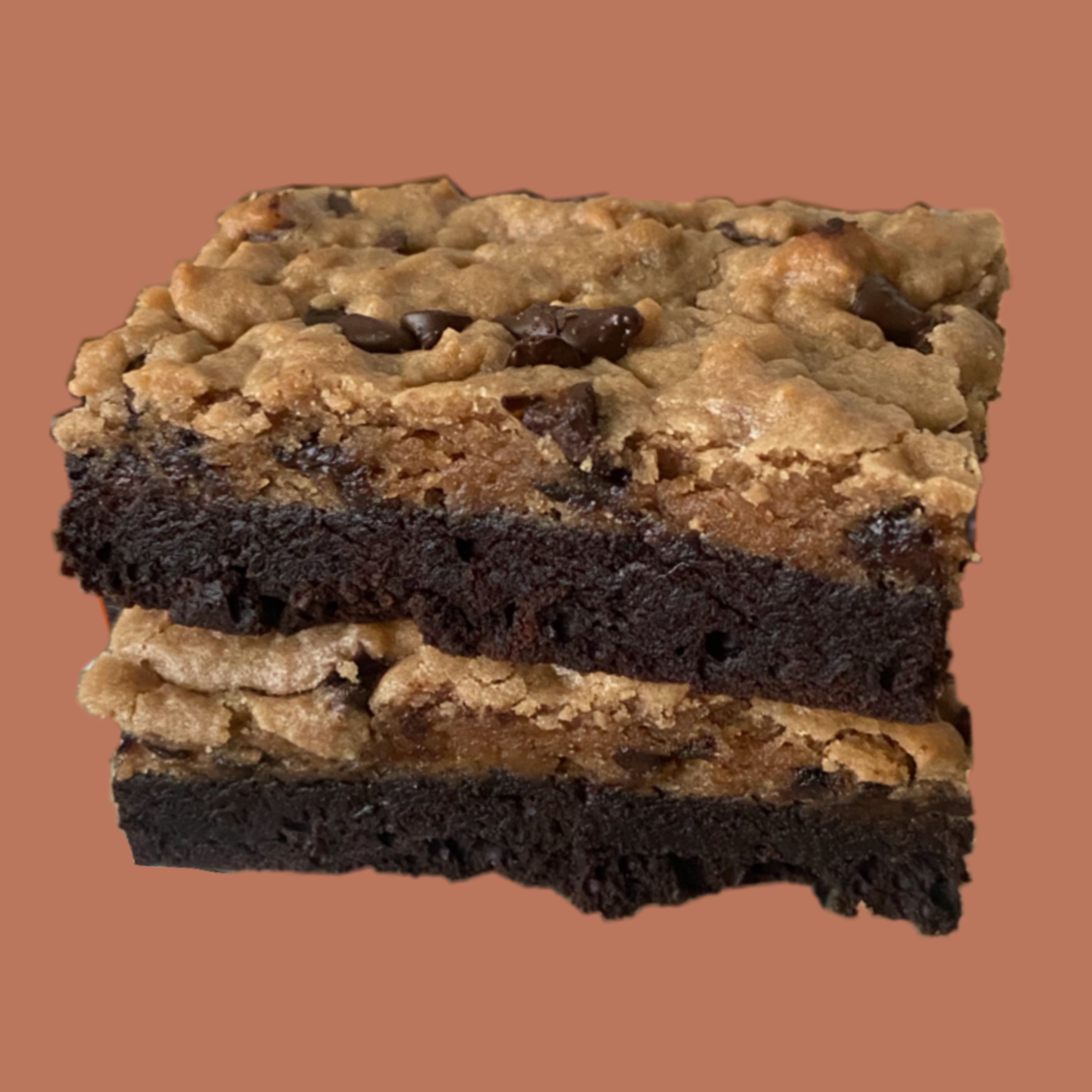 Two-tone brownie