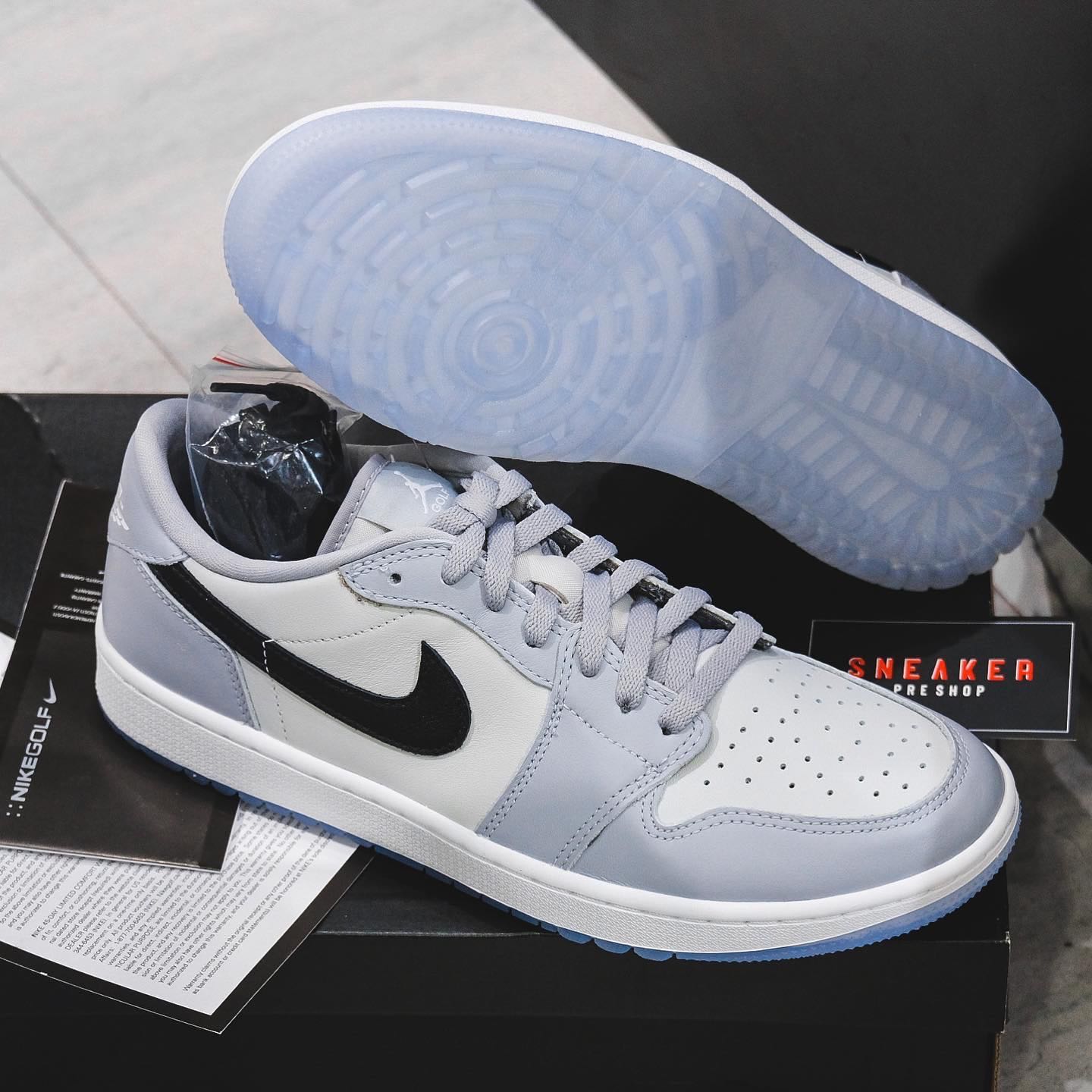 【代引不可】 Nike Air Jordan1 Low Golf Wolf Grey 28.5 kids-nurie.com