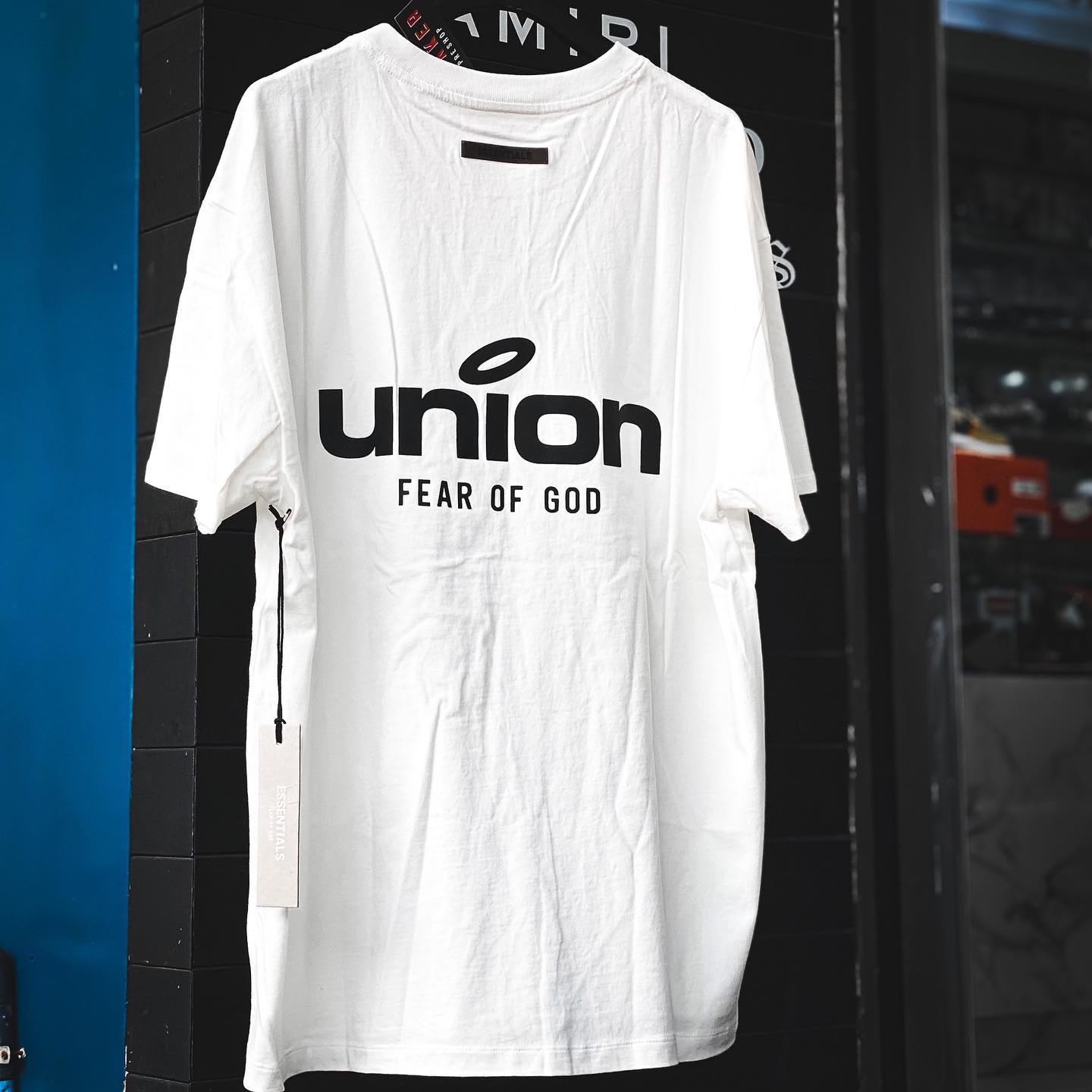 Fear Of God Essentials x UNION 30th Anniversary Vintage Tee White