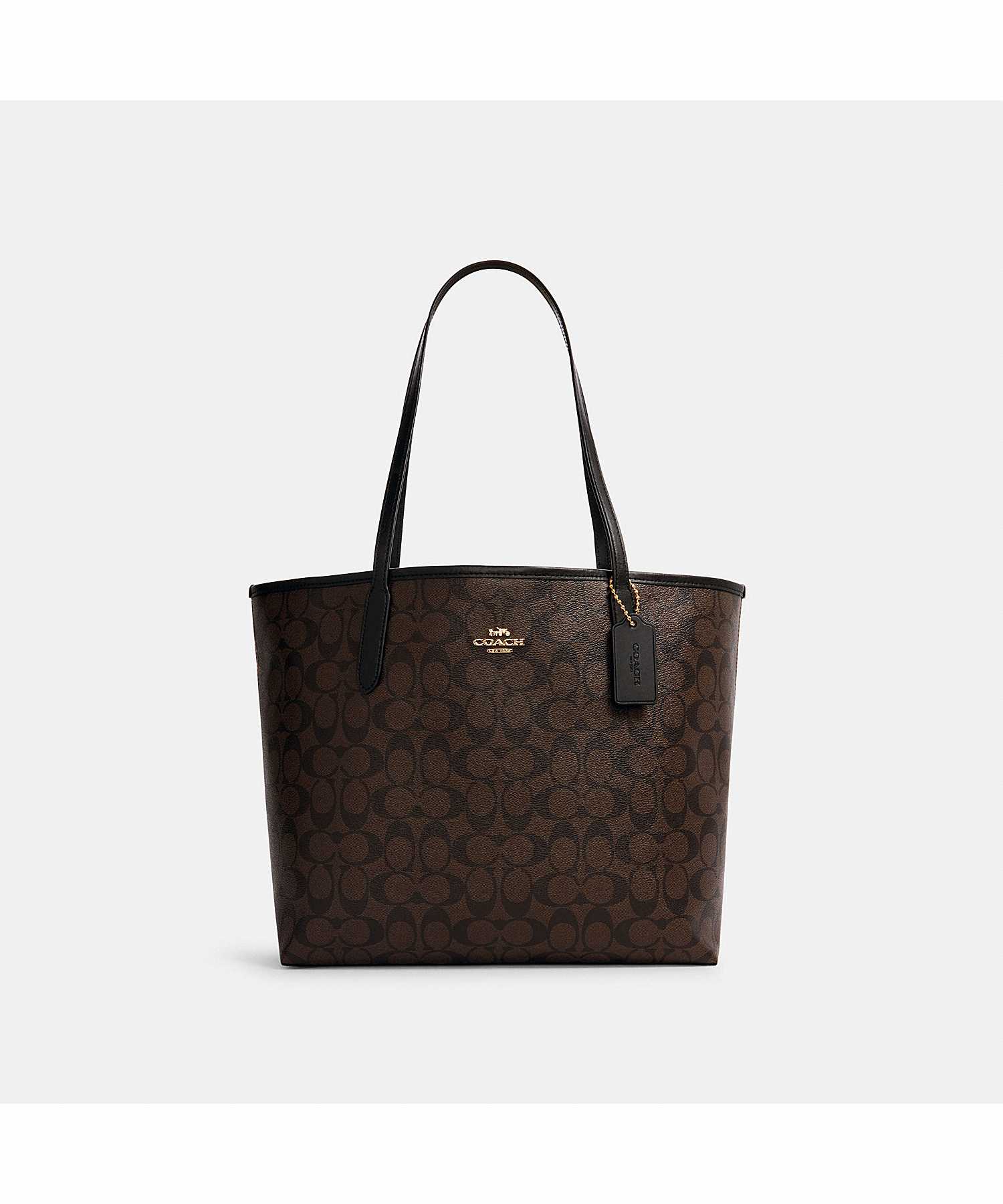 Town tote in signature canvas hotsell