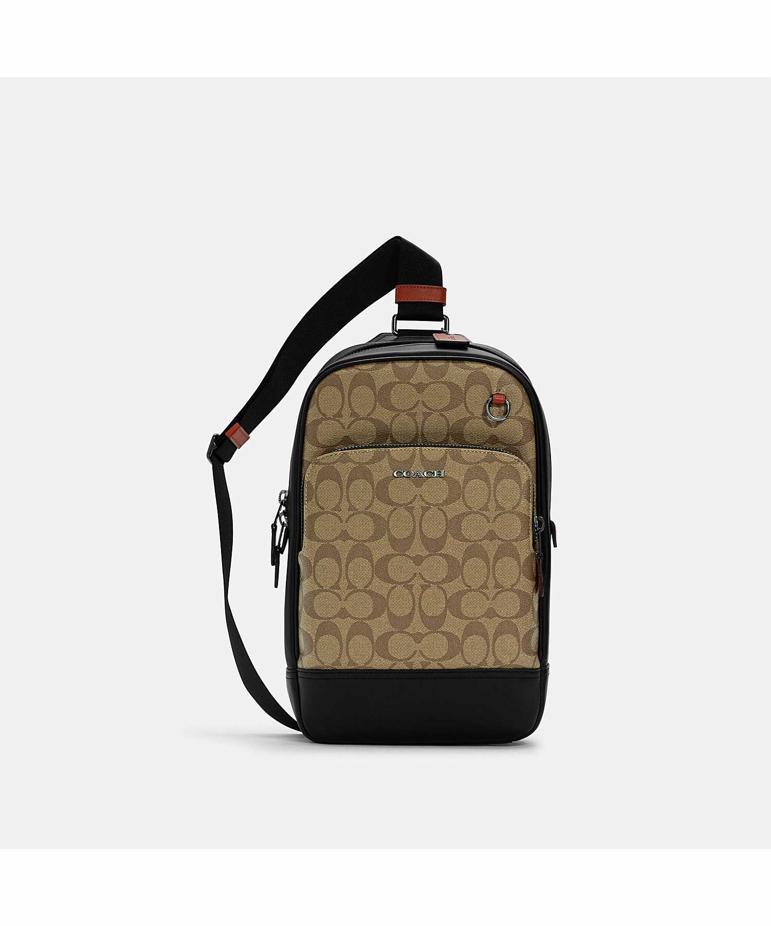 COACH GRAHAM PACK IN COLORBLOCK SIGNATURE CANVAS C8356 QBTUI