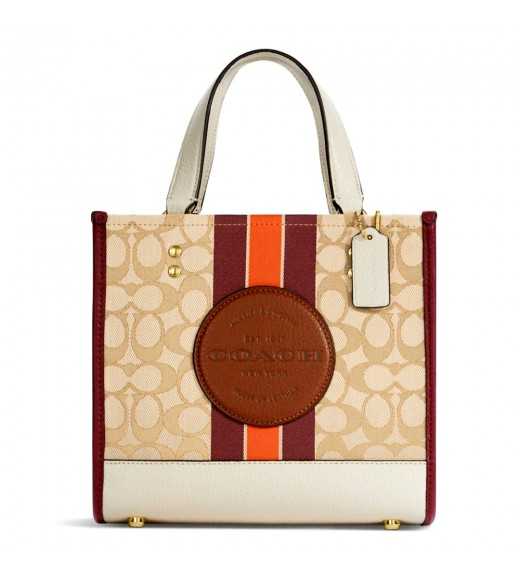 NWT Coach Dempsey Tote 40 In Signature Jacquard With Stripe And Coach Patch