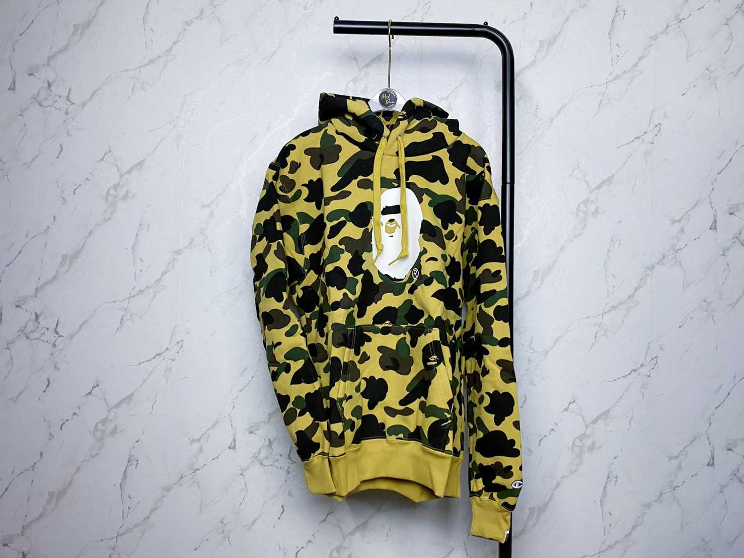 Bathing ape x champion hoodie hotsell