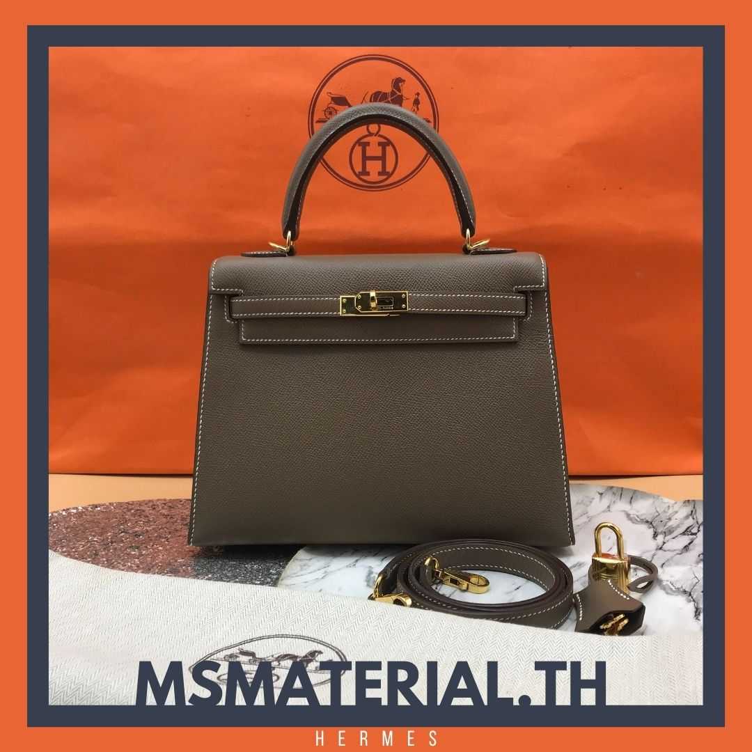 Hermes Kelly 25 Etoupe Epsom GHW