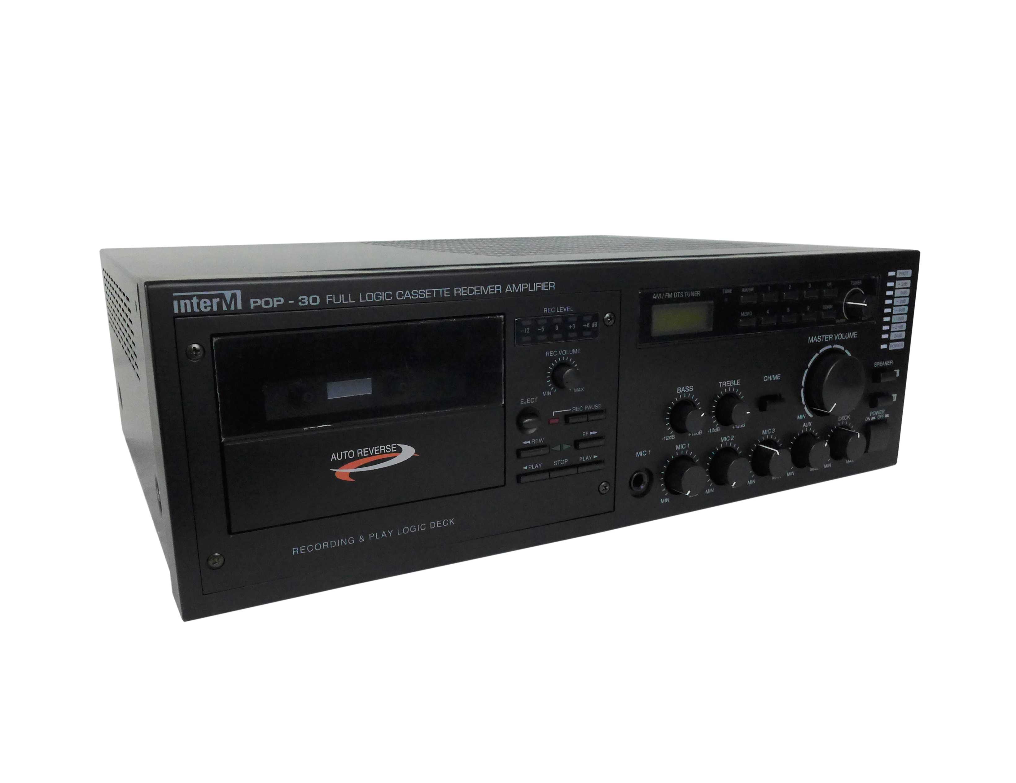Ampli Lecteur Cassette InterM POP-120 – Pour Pièces Ou Réparation – Modèle M260