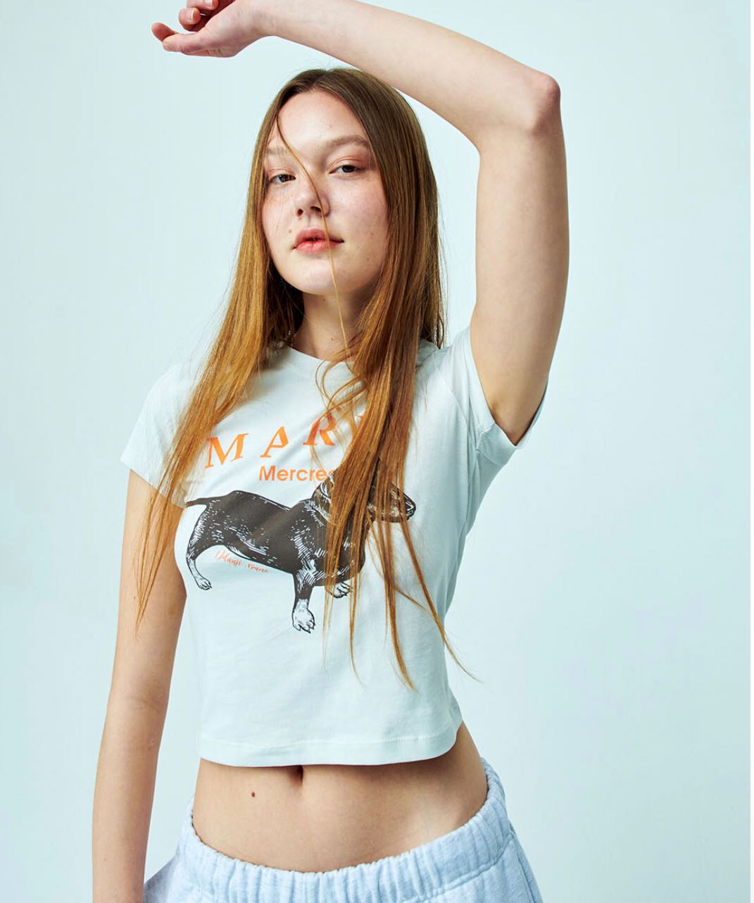 CROPPED TSHIRT DDANJI_LIGHTBEIGE