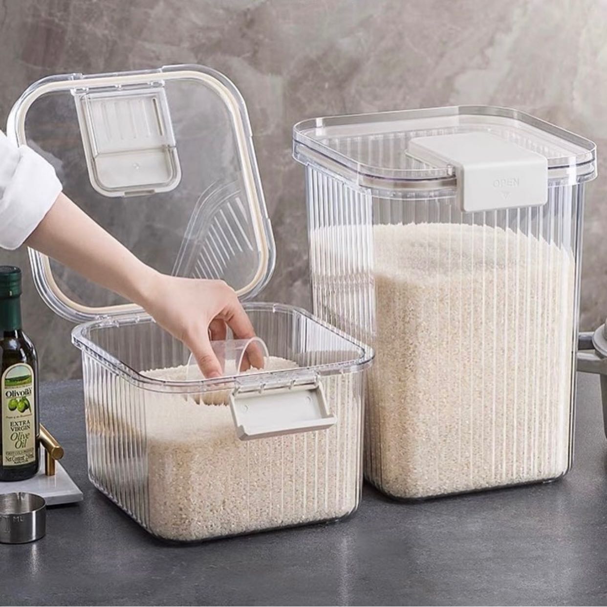 กล่องเก็บข้าวสาร 🍚Rice Storage Container | LINE SHOPPING